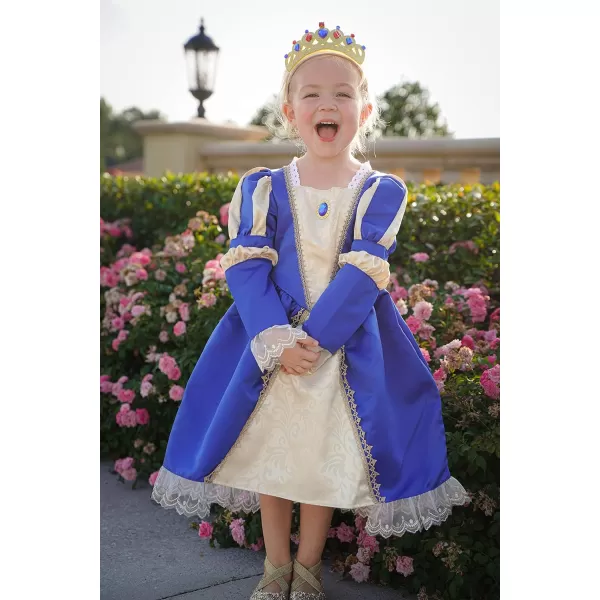 ReliBeauty Medieval Costume Girls Renaissance Princess Queen Costume for Girls Dress upBlue