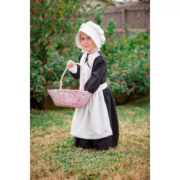 ReliBeauty Pilgrim Costume for Girls Colonial Girl Costume Dress Round necklineReliBeauty Pilgrim Costume for Girls Colonial Girl Costume Dress Round neckline