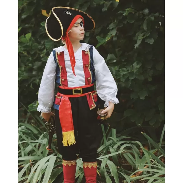 ReliBeauty Pirate Costume for Kids Toddler Boys Pirate Costume with AccessoriesBlue