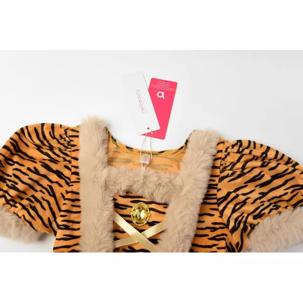 ReliBeauty Tiger Costume for Kids Girls Dress Animal Toddler HalloweenYellow