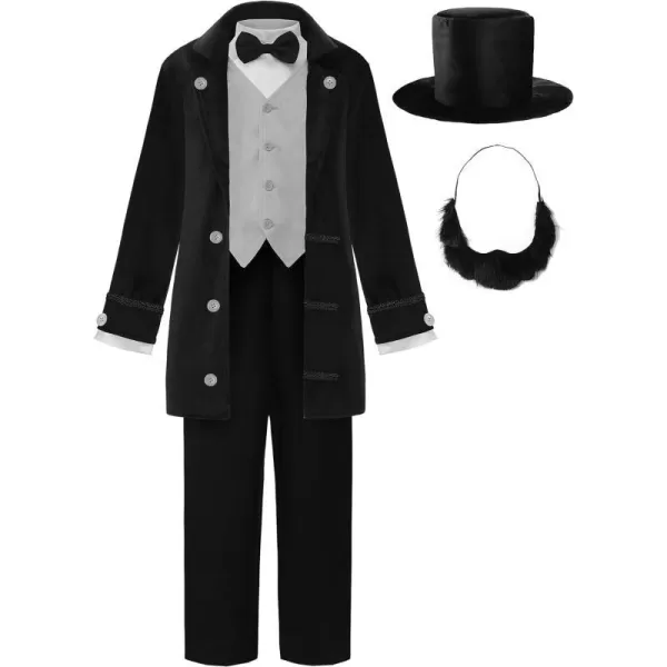 ReliBeauty Abraham Lincoln Costume Kids Douglass Costume for BoysReliBeauty Abraham Lincoln Costume Kids Douglass Costume for Boys