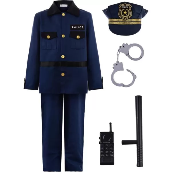 ReliBeauty Boy s Police Costume Halloween Outfit for KidsReliBeauty Boy s Police Costume Halloween Outfit for Kids