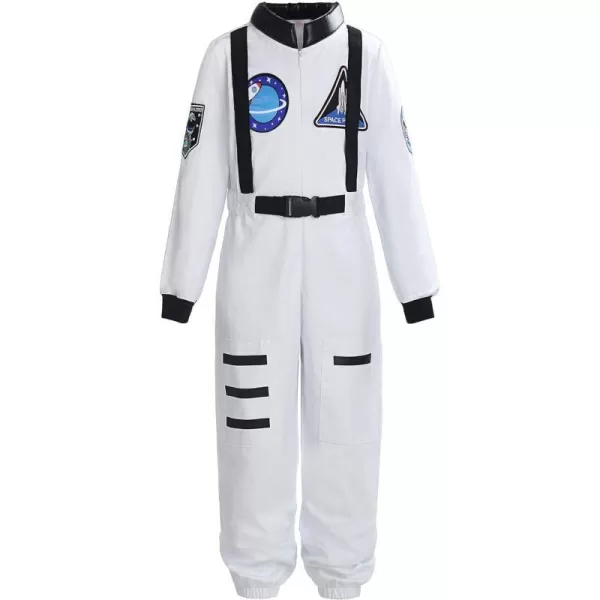 ReliBeauty Boys Girls Kids Children Astronaut Role Play CostumeWhite