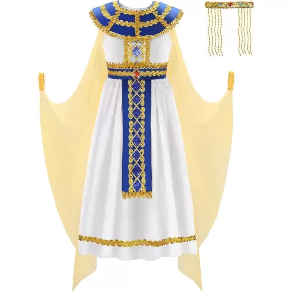 ReliBeauty Egyptian Costume Kids Girls Halloween Pharaoh Costume for GirlsReliBeauty Egyptian Costume Kids Girls Halloween Pharaoh Costume for Girls