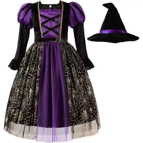 ReliBeauty Girls Halloween Spider Witch DressReliBeauty Girls Halloween Spider Witch Dress