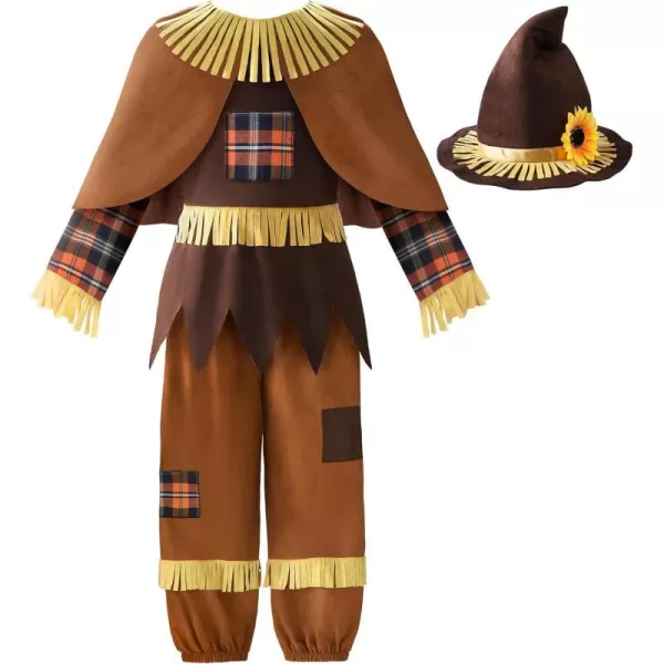 ReliBeauty Halloween Patchwork Scarecrow Costume Kids Boys Girls SetReliBeauty Halloween Patchwork Scarecrow Costume Kids Boys Girls Set