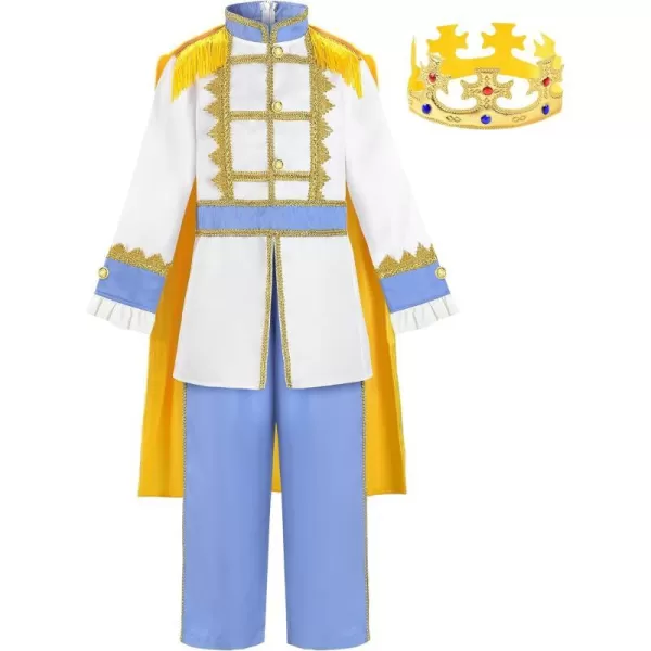 ReliBeauty Prince Costume for Boys ToddlerBlue