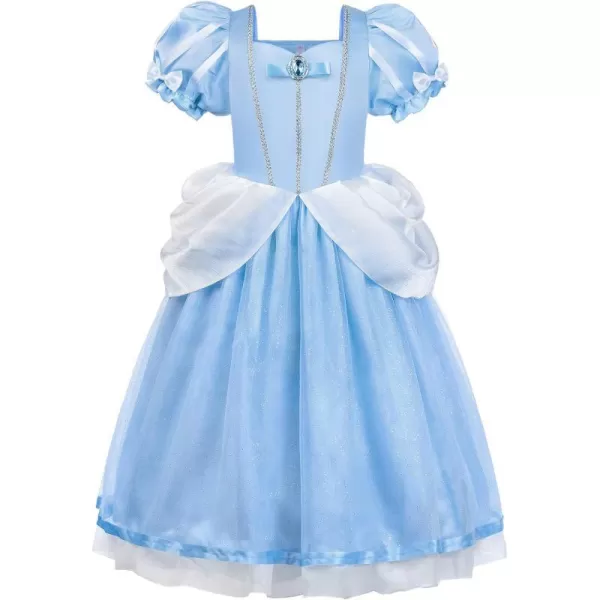 ReliBeauty Princess Costume for Girls Halloween Fairy Fancy Dress for Role PlayBlue