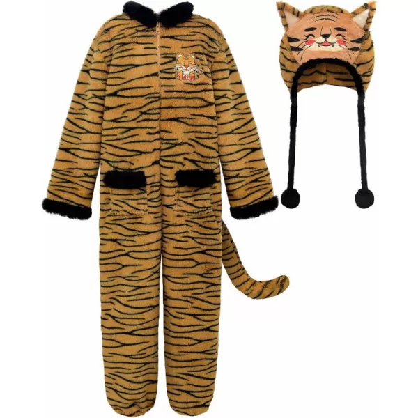 ReliBeauty Tiger Costume Kids Toddler Tiger Boys and Girls HalloweenYellow