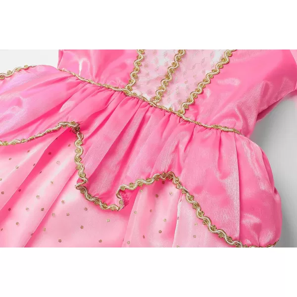 ReliBeauty Girls Princess Dress up Costume with Accessories 4T PinkPinkwith Accessories