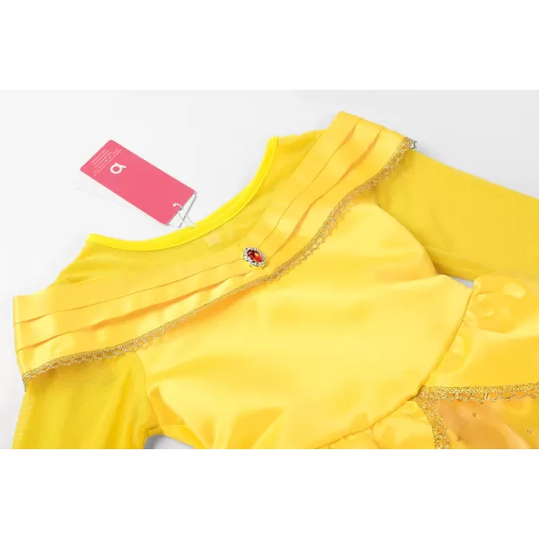 ReliBeauty Little Girls Princess Costume Dress up with AccessoriesYellownew