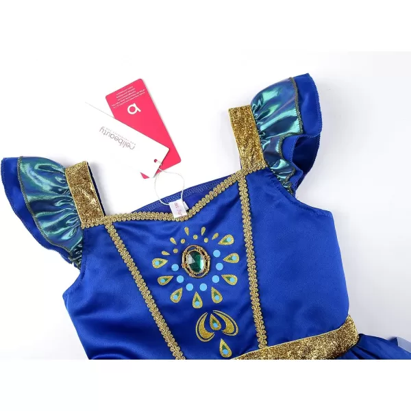 ReliBeauty Peacock Costume Girls with Feather Wings