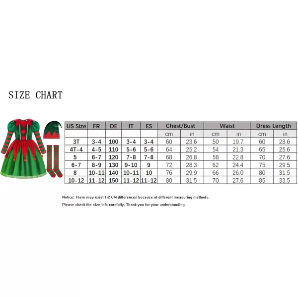 imageReliBeauty Elf Costume for Kids Santa Little Helper Kids Christmas Elf Dress Suit for Girls