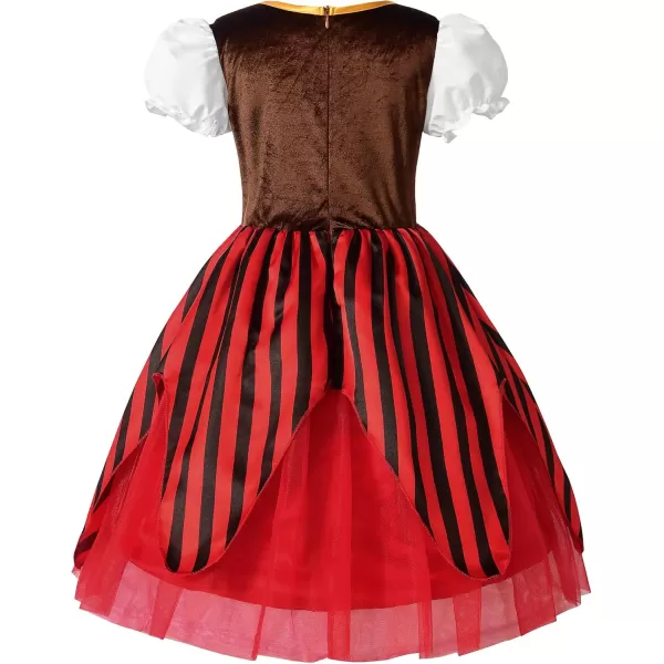 imageReliBeauty Girls Pirate Dress Sea Buccaneer Costume