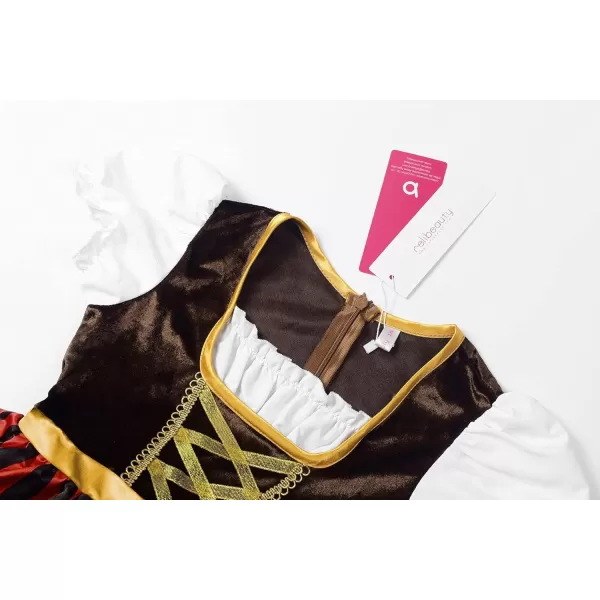 imageReliBeauty Girls Pirate Dress Sea Buccaneer Costume