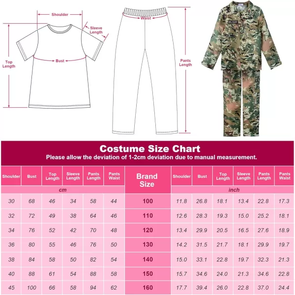 imageReliBeauty Soldier Costume Army Camouflage UniformCamouflage