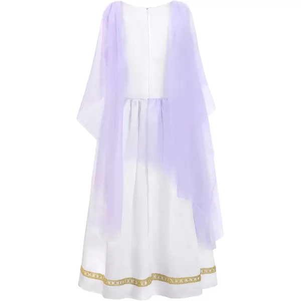 imageReliBeauty Kids Greek Goddess Gostume Girls with HeadbandPurple