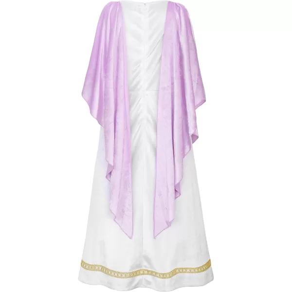 imageReliBeauty Kids Greek Goddess Gostume Girls with HeadbandPurplehoney Velvet