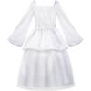 imageReliBeauty Angel Costume for Kids White Fancy Princess Tulle Dress with Wings and Halo