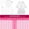 imageReliBeauty Angel Costume for Kids White Fancy Princess Tulle Dress with Wings and Halo