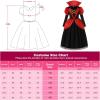 imageReliBeauty Mediaeval Deluxe Vampire Costume for Girls Halloween Dress with Necklace