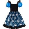 imageReliBeauty Sally Dress Sally Costume for Girls Blue and PinkBlue