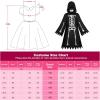 imageReliBeauty Skeleton Costume Kids Boys Costume Grim Reaper Girls Halloween