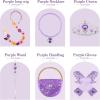 imageReliBeauty Princess Dress up for Girls Puff Sleeves Princess Costume with Accessories PurplePurple
