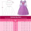 imageReliBeauty Princess Dress up for Girls Puff Sleeves Princess Costume with Accessories PurplePurple