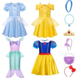 imageReliBeauty Princess Dress up for Girls 38Princess Dress 1