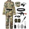 imageReliBeauty Soldier Costume Army Camouflage UniformCamouflagewith Accessories