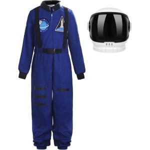 imageReliBeauty Boys Girls Kids Children Astronaut Role Play CostumeRoyalwith Helmet