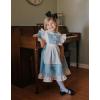 imageReliBeauty Princess Deluxe Glittering Halloween Dress with Apron Bow Hair BandRainbow