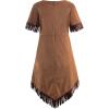 imageReliBeauty Girls Native Costume Kids Dress Outfit100Brown