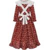 imageReliBeauty Pioneer Girl Dress Colonial Prairie CostumeRed