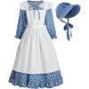 imageReliBeauty Pioneer Girl Dress Colonial Prairie CostumeBlue