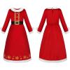 imageReliBeauty Mrs Santa Claus Costume for Kids Girls for Christmas