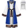 imageReliBeauty Boys Saint Joseph Shepherd Costume for Kids with Vest and HeadpieceWhite
