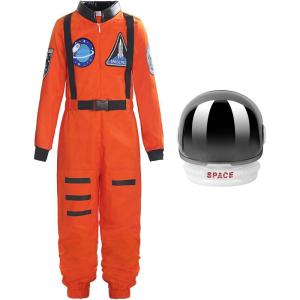 image:imageReliBeauty Boys Girls Kids Children Astronaut Role Play CostumeOrangewith Helmet