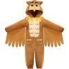 image:imageReliBeauty Owl Costume Kids Pajamas Unisex Homewear Halloween Animal Costume for Boys and Girls Brown