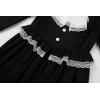 image:imageReliBeauty Susan B Anthony Costume for Girls Black Victorian Era Colonial Dress with Puff Sleeves amp SashBlack