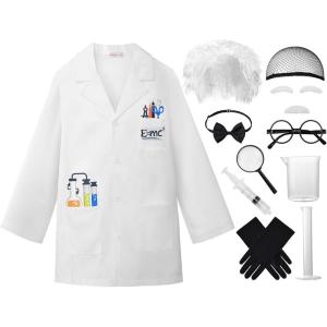 image:imageReliBeauty 11 Pcs Kids Scientist Costume
