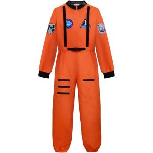 image:imageReliBeauty Astronaut Costume Jumpsuit for AdultsOrange