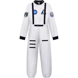 image:imageReliBeauty Astronaut Costume Jumpsuit for AdultsWhite