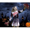 image:imageReliBeauty Zombie Cheerleader Costume for Girls Dead Scary Bloody Halloween Costume with Pom Poms amp Accessories