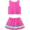 image:imageReliBeauty Cheerleader Costume for Girls Cheer Uniform OutfitPink New