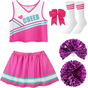 image:imageReliBeauty Cheerleader Costume for Girls Cheer Uniform OutfitPink New