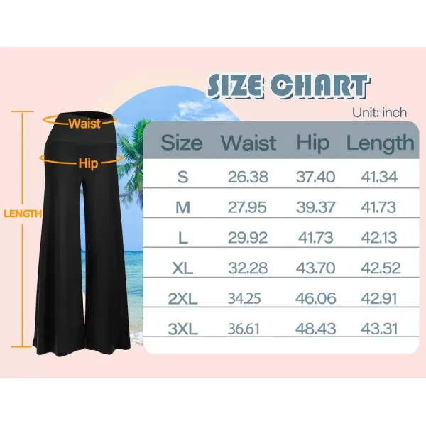Arolina Womens Stretchy Wide Leg Palazzo Lounge Pants Casual Comfy High Waist Palazzo PantsBrown Geometry
