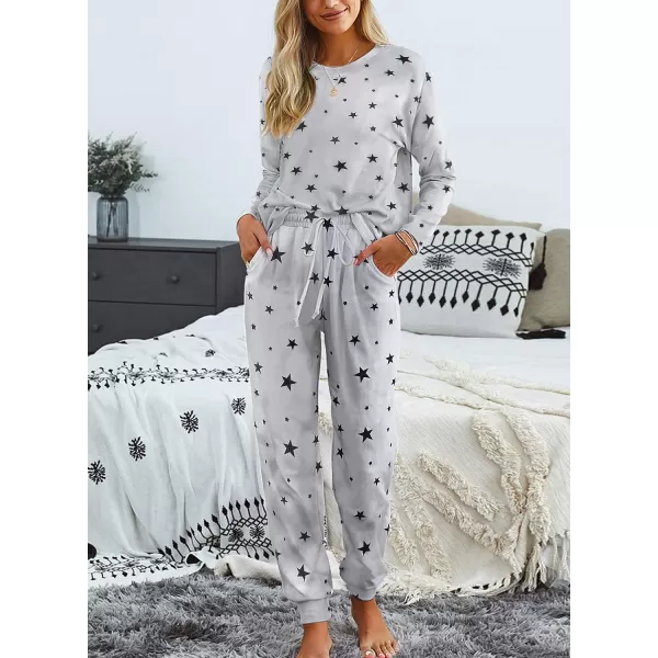 Arolina Womens Two Piece Pajamas Set Long Sleeve Top and Pants Sleepwear Loungewear Lounge Sets with PocketsArolina Womens Two Piece Pajamas Set Long Sleeve Top and Pants Sleepwear Loungewear Lounge Sets with Pockets