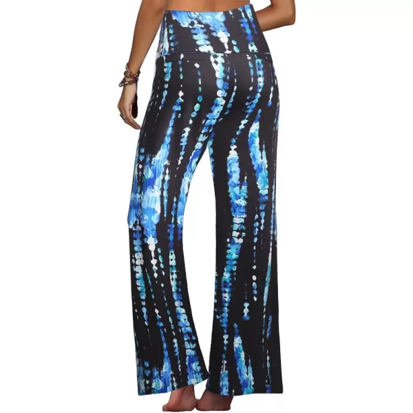 Arolina Womens Stretchy Wide Leg Palazzo Lounge Pants Casual Comfy High Waist Palazzo PantsBlackblue